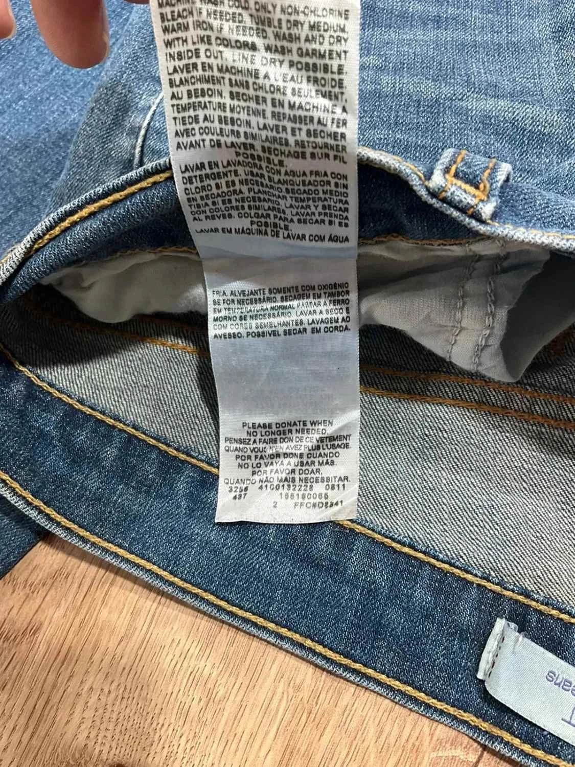 Jean Levi's 515 Boot Cut Taille 10M Vintage Coton Bleu Lvf 027 – photo 13